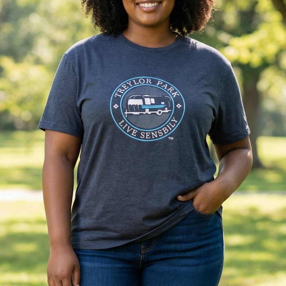 Next Level Apparel Navy Traylor Park Graphic Tee